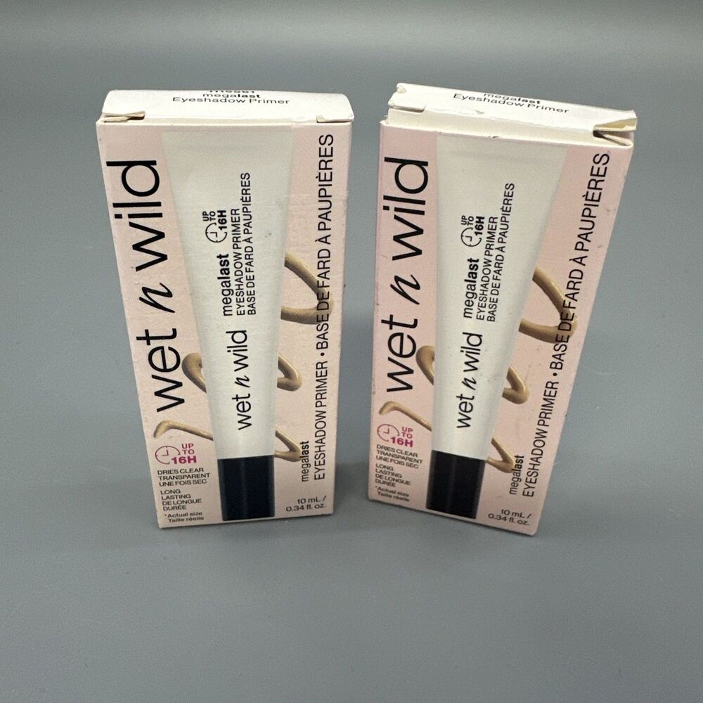 Wet N Wild Megalast Eyeshadow Primer, 0.03 Ounce (Pack of 2), Beige 10ml 1115561